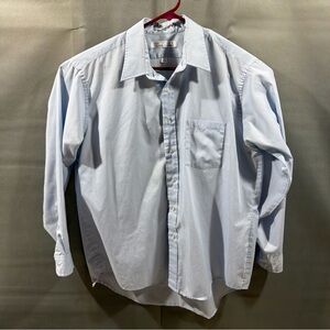 Van Heusen Dress Shirt Sz 17 34/35 Light Blue Long Sleeve / Read Description